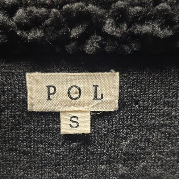 POL Teddy Jacket with Knit Sleeves - Picture 2 of 6